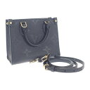 【中古】【Aランク】ルイヴィトン LOUIS VUITTON オンザゴーBB M46993 2WAY ハンドバッグ ショルダー アンプラント ブラック【ISEY...
