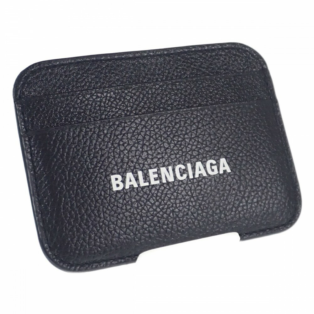 【中古】【Sランク】バレンシアガ BALENCIAGA CASH CARD HOLDER キャッシュカードホルダー 5938121IZIM1090 カードケース カーフ ブラック レディース【ISEYA】