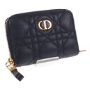 【中古】クリスチャンディオール Christian Dior デタッチャブルカードホルダー S5034UWHC_M900 カードケース カーフ ブラック ゴール...