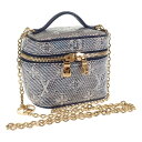 【中古】ルイヴィトン LOUIS VUITTON ミクロ・ヴァニティ M82467 モノグラム 2WAYバッグ ハンドバッグ ネイビー ゴールド金具 レディース...