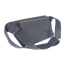 【中古】ルイヴィトン LOUIS VUITTON テイクオフ・スリング M57081 ボディバッグ グレインカーフレザー ブラック メンズ【Aランク】