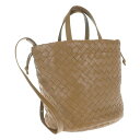 ボッテガヴェネタ BOTTEGA VENETA スモールカステッロ 753067VCPP17746 ショルダーバッグ ラムスキン エイコーン カーキ レディース 美品 ギフト【中古】【Aランク】