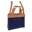 【中古】マルニ MARNI スモールショッピングバッグ SHMP0083A0P4602ZO195 2WAYバッグ ニット アイリス ピーナッツ レッド【Sランク...