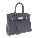 【中古】エルメス HERMES バーキン30 ハンドバッグ トゴ ブラ...(4)