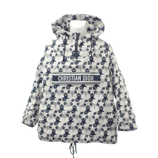 【中古】クリスチャンディオール Christian Dior スター アノラック 217C10A2977 パーカー ポリエステル ネイビー ホワイト XS レディース【Aランク】 【中古】クリスチャンディオール Christian Dior スター アノラック 217C10A2977 パーカー ポリエステル ネイビー ホワイト XS レディース【Aランク】
