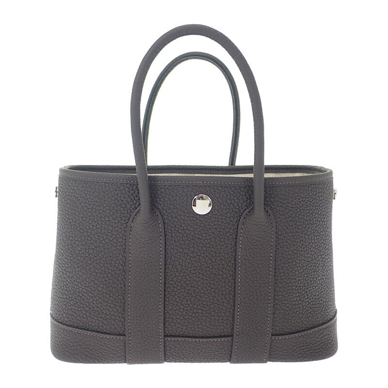 【中古】エルメス HERMES ネオ・ガーデン 23 トートバッグ ネゴンダ エベンヌ W刻印 シルバー金具 レディース【Sランク】のサムネイル