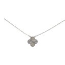 ヴァンクリーフ&アーペル Van Cleef & Arpels ヴィンテージアルハンブラ VCARP9XG00 ネックレス K18WG ホワイトゴールド レディ...