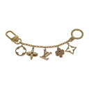 ルイヴィトン LOUIS VUITTON フルールドゥモノグラム M65111 バッグチャーム メタル ゴールド アイボリー ベージュ レディース おしゃれ か...