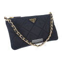 プラダ PRADA Re-Edition 1995 チェーン Re-Nylon 1NI054_2AOS_F0002 アクセサリーポーチ ナイロン ブラック レデ...