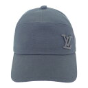 ルイヴィトン LOUIS VUITTON アエログラム M77124 キャップ 帽子 コットン ブラック メンズ レディース 美品 ギフト 人気【中古】【Aラン...