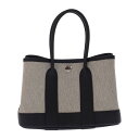 エルメス HERMES ネオ ガーデン 23 W刻印 ハンドバッグ ネゴンダ トワルアッシュヴァイキング エクリュ ブラック シルバー金具 レディース 未使用品...