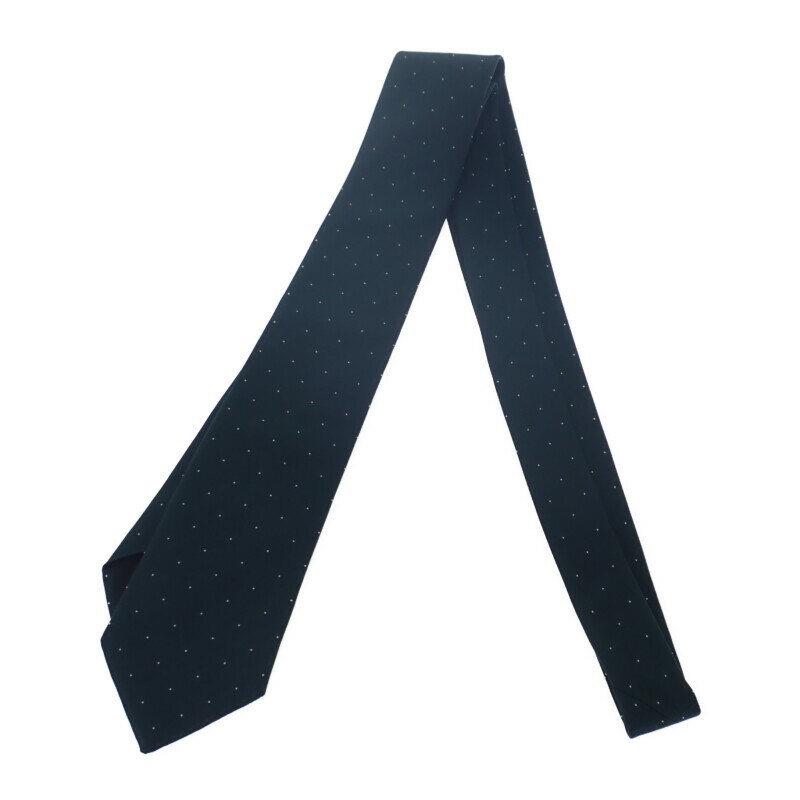 エルメス HERMES シルクツイルタイ スポーティ・ドッツ ゴルフ H339370T04 ネクタイ シルク ヴェールサパン ホワイト グリーン メンズ【中古】【Aランク】