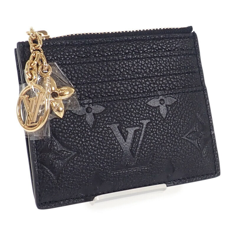ルイヴィトン LOUIS VUITTON ポルト カルト フローラ M82639 カードケース モノグラムアンプラント ブラック メンズ【中古】【Sランク】