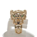 カルティエ CARTIER パンテール ドゥ カルティエ 15.5号 N4767900 リング 指輪 K18YG イエローゴールド オニキス ツァボライトガーネ...