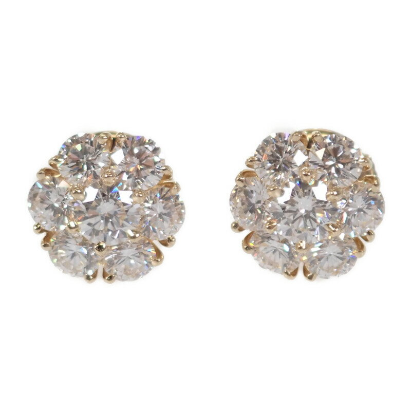 ヴァンクリーフ&アーペル Van Cleef & Arpels フルーレット VCARA48000 ピアス K18YG イエローゴールド ダイヤモンド レディー...