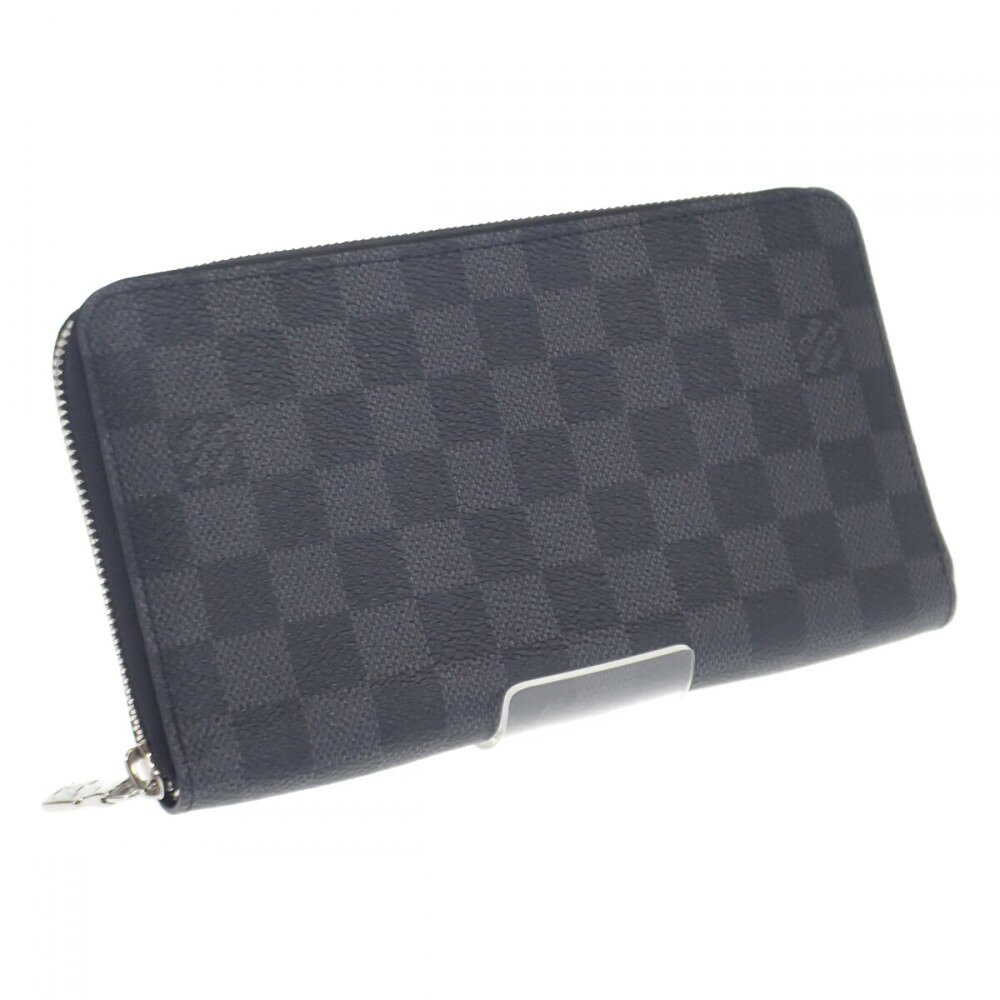 ルイヴィトン LOUIS VUITTON ジッピー オーガナイザー NM N60111 ダミエグラフィット 長財布 ブラック メンズ【中古】【Aランク】