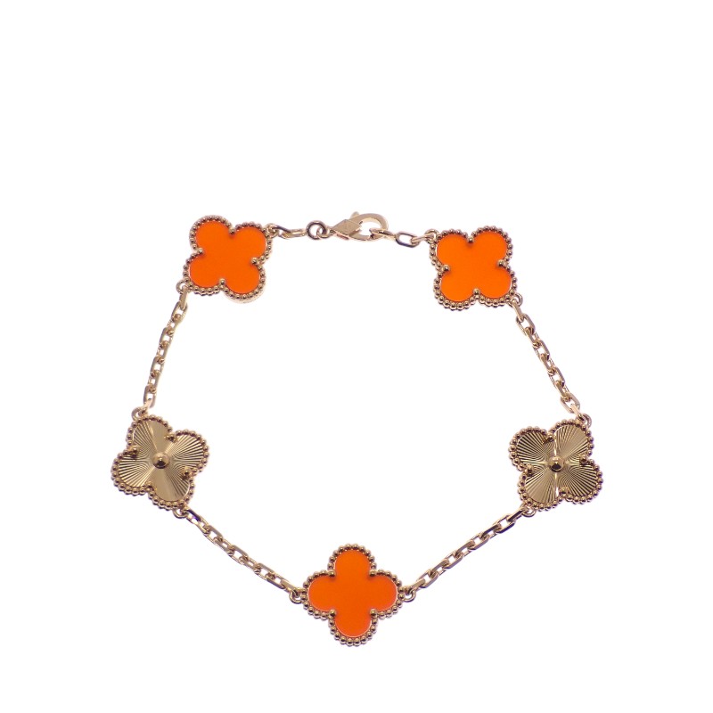 樂天商城 - ヴァンクリーフ＆アーペル Van Cleef & Arpels ヴィンテージアルハンブラ VCARP7RP00 ブレスレット K18ピンクゴールド レディース ギョーシェ【中古】【Aランク】