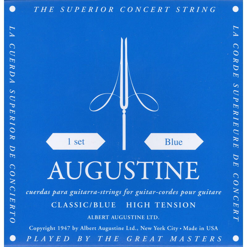AUGUSTINE / Classic Blue Regular Trebles High Tension Basses 28-45