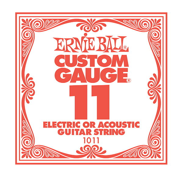ERNiE BALL / Electric or Acoustic Steel Plain 1011 .011 Х鸹 ڲŹ