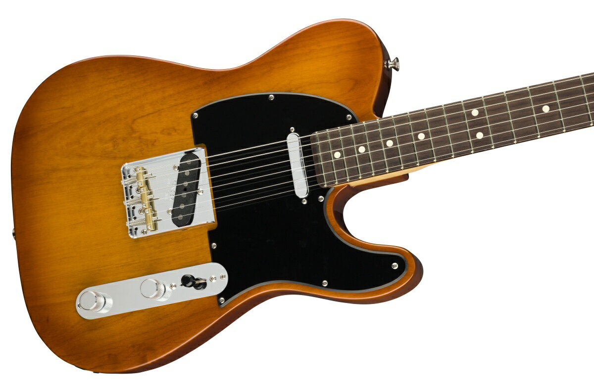 American Performer Telecaster カリフォルニア州のコロナ工場で製造される American Performer Telecaster は、USA 製フェンダーならではのオーセンティックなトーンとフィーリング、そしてパフォーマンスにインスピレーション を与え新たな次元へと導くモダンスペックを随所にフィーチャーしています。 本モデルは、American Performer シリーズのために特別に開発された、リッチで表情豊かなトーンを奏でるYosemite(TM)シングルコイルピックアップを2 基 搭載しています。 Yosemite (TM)ピックアップは高出力を実現する面取りのないポールピースのスタッガード仕様となっており、フロントピックアップをシェラック溶液で、リアピックアップをロウでポッティングすることでフィードバックを効果的に抑制しながらダイナミックなサウンドを奏でます。 またAmerican Performer Telecaster はトーンを絞った際に低域も同時に適量アッテネートするGreasebucket(TM)トーンサーキットを搭載し、音の濁りを防ぎます。9.5 インチラジアス指板のModern Cシェイプネックには22 本のジャンボフレットを装備し、スムーズかつ正確なベンディングが行えます。 ■付属品：ギグケース、メーカー正規保証書 主な仕様 Body Material AlderBody Finish GlossBody Shape Telecaster(R)Neck Material MapleNeck Finish Satin UrethaneNeck Shape Modern "C"Scale Length 25.5" (648 mm)Fingerboard Material RosewoodFingerboard Radius 9.5" (241 mm)Number of Frets 22Fret Size JumboNut Material Synthetic BoneNut Width 1.685" (42.8 mm)Position Inlays White DotsTruss Rod StandardTruss Rod Nut 1/8" American SeriesBridge Pickup Yosemite Single-Coil TelecasterNeck Pickup Yosemite Single-Coil TelecasterControls Master Volume, Master ToneSwitching 3-Position Toggle: Position 1. Bridge Pickup, Position 2. Bridge and Middle Pickups, Position 3. Middle PickupConfiguration SSBridge 3-Saddle Strings-Thru-Body Tele (R) BridgeHardware Finish Nickel/ChromeTuning Machines Fender ClassicGear(TM)Control Knobs Knurled Flat-TopSwitch Tip Barrel StyleNeck Plate 4-Bolt ■保証:2年 ※画像はサンプルです。 複数のモールに掲載されているため、売却に伴う商品情報の削除は迅速を心掛けておりますが必ずしもリアルタイムではございませんので、ご注文後に万一売り切れとなっておりました際は誠に申し訳ございませんがご容赦くださいませ。