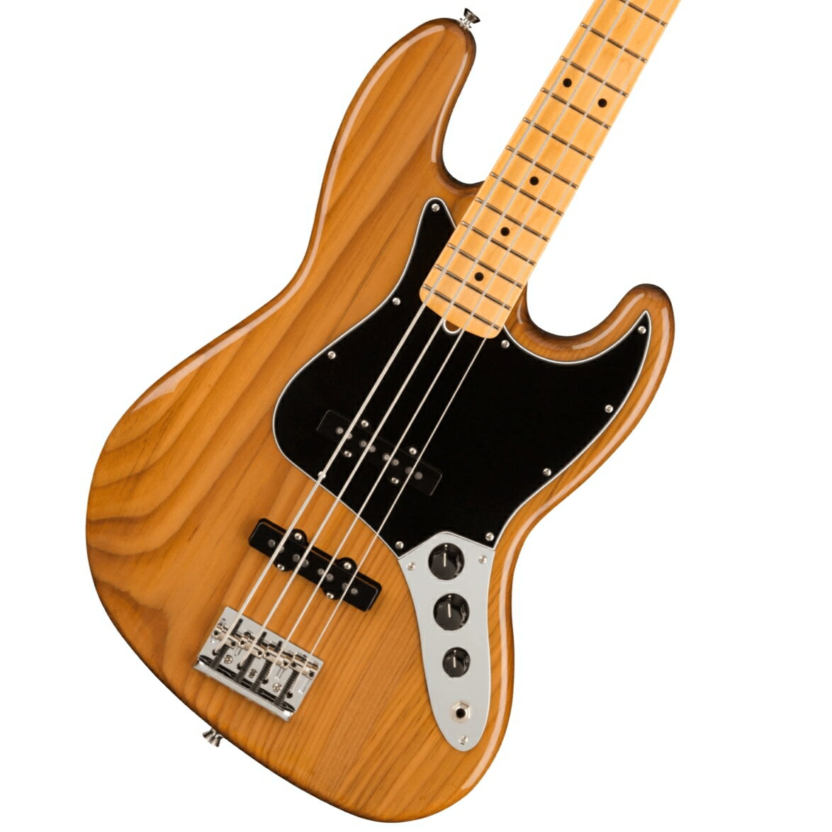 プロアマ問わず大人気のUSA製フェンダー、アメプロがパワーアップして登場！American Professional II Jazz Bass、60年以上に渡る革新、インスピレーション、進化を経て、現代のプレイヤーの要求に応えます。人気のSlim Cシェイプネックは、丁寧にエッジがロールオフされ、至高の演奏体験を約束する"Super-Natural"サテン仕上げが施されています。また新たに設計されたネックヒールを採用し、快適なフィーリングとハイポジションへの容易なアクセスを実現しました。新しいV-Mod II Jazz BassSingle-Coilピックアップは、これまで以上に繊細なトーンを奏で、Jazz Bassならではのパンチとクラリティを提供します。American Professional II Jazz Bassの手に馴染む感覚とサウンドの多様性は、手に取り、耳にした瞬間、すぐにお分かりいただけることでしょう。プロの楽器の新たなスタンダードとなるような幅広い改良が、American Professional IIシリーズには詰め込まれています。主な仕様Body Material Roasted PineBody Finish Gloss UrethaneControl Vintage Style Black Plastic Jazz BassFingerboard MapleHardware Finish Nickel/ChromeNeck Finish “Super-Natural” Satin Urethane Finish on Back of Neck with Gloss Urethane Headstock FacePickguard 3-Ply BlackPosition Inlays Black DotNeck MapleNeck Shape Slim "C"Scale 34" (864 mm)Fingerboard Radius 9.5" (241 mm)Frets 20Frets Size Narrow TallNut BoneNut Width 1.5" (38.1 mm)Bridge Pickup V-Mod II Single-Coil Jazz BassMiddle Pickup V-Mod II Single-Coil Jazz BassNeck Pickups Controls Volume 1. (Middle Pickup), Volume 2. (Bridge Pickup), Master TonePickup Switching NoneBridge 4-Saddle HiMass Vintage (String-Through-Body or Top-Load)Tuning Machines Fender Lightweight Vintage-Style Keys with Tapered ShaftsStrings Fender USA 7250M Nickel Plated Steel (.045-.105 Gauges), PN 0737250406Case/Gig Bag Deluxe Molded Case (Included)■付属品：レンチ、ハードケース、メーカー正規保証書■保証:2年※画像はサンプルです。複数のモールに掲載されているため、売却に伴う商品情報の削除は迅速を心掛けておりますが必ずしもリアルタイムではございませんので、ご注文後に万一売り切れとなっておりました際は誠に申し訳ございませんがご容赦くださいませ。