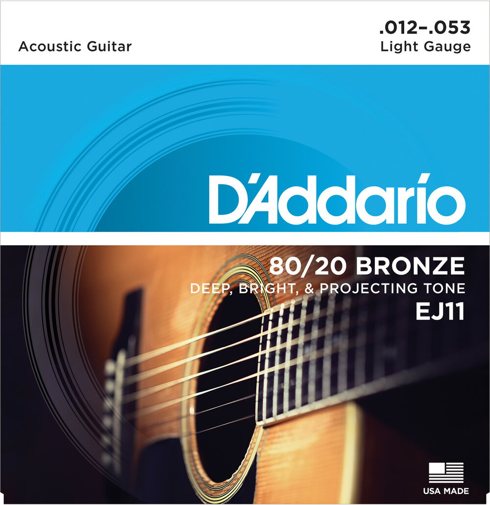 D'Addario / 80/20 Bronze EJ11 Light 12-53 アコースティックギター弦