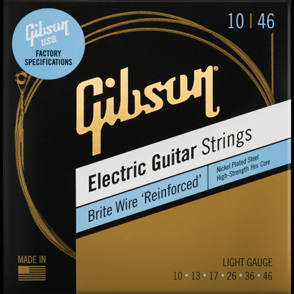 Хڴ 17Shops㤨Gibson / SEG-BWR10 Brite Wire 'Reinforced' Electric Guitar Strings 10-46 Light Gaugeڥ쥭 ֥ŹۡפβǤʤ1,430ߤˤʤޤ