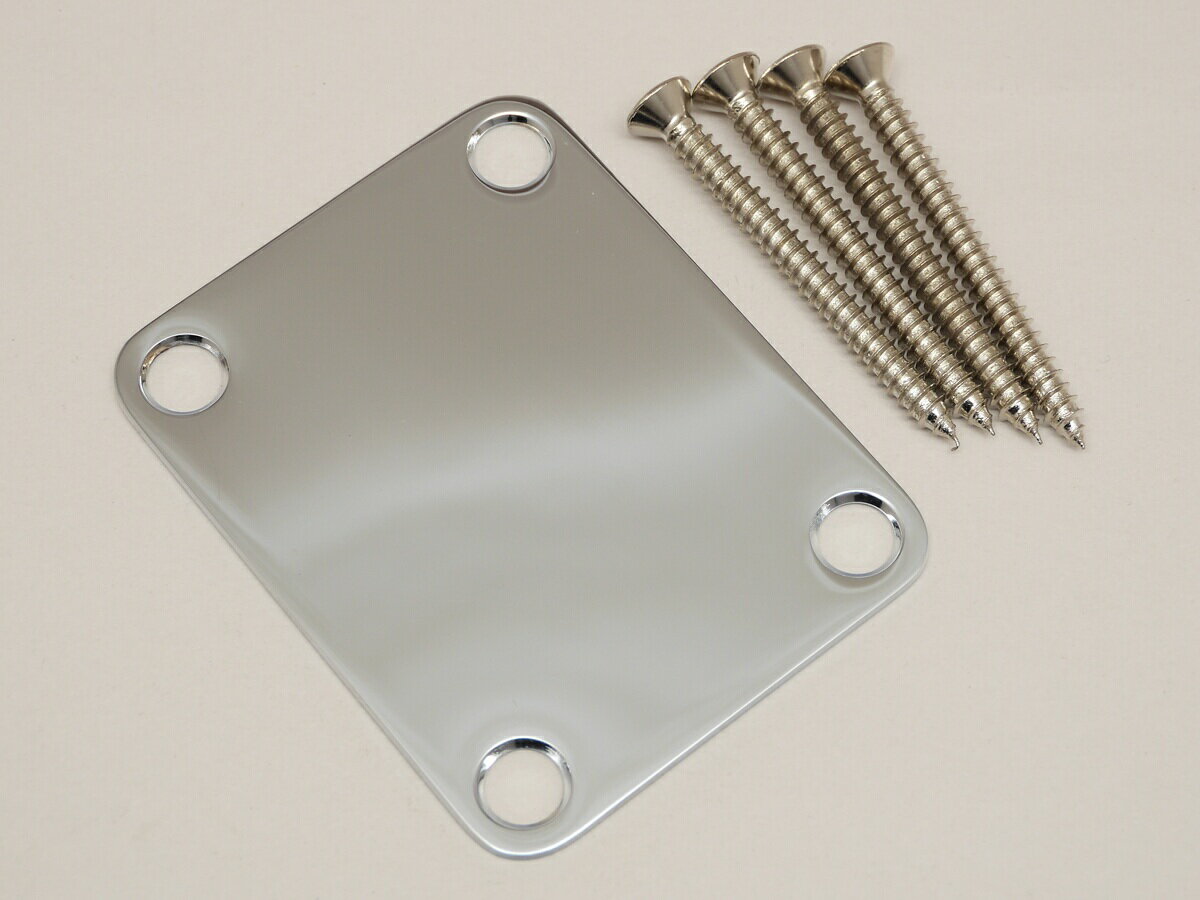 Fender / Neck Plate Plain Chrome 099-1447-100 Ź