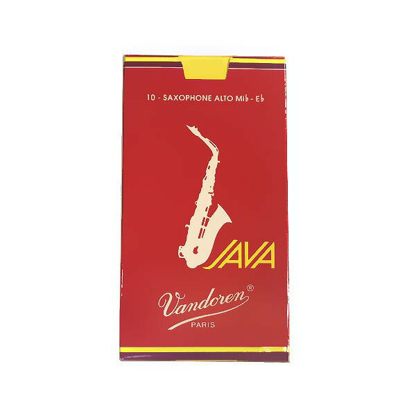 Vandoren / アルトサックス リード JAVA RED 10枚入 ファイルドカット 2 1/2 (ノナカ正規品) 【横浜店】