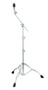 STAGE MASTER SERIES | CYMBAL STAND HC43BWN Stage Masterシリーズは使いやすさと運搬のしやすさで屋外でのミニセッションや練習などで機材移動の多いドラマーや、これからドラムを始めるビギナーにもお勧めのシリーズです。 安定感のあるダブルレッグモデルのHC43BWN ●ティルター角度調整: ギア式 ●パイプ径: 25.4-22.2-19.1mm ●高さ調整幅: 760mm-1,800mm ●ブーム長さ: 400mm ●ベース部: ダブルレッグ ●重量: 3.3kg ※高さ調整幅はシンバルを水平にした場合の、床からシンバルフェルトまでの距離。最低値はブームアームを収納してストレートに、最高値はアームを垂直方向に伸ばしきった時の数値を表記しています。 主な特長： ●25.4-22.2-19.1mm Pipe Diameter： 下段部に25.4mm径、中段部には22.2mm径、そして上段部に19.1mm径のパイプを採用。それぞれのパイプ径の差を最小とすることで、パイプの”揺れ”を抑える設計です。パイプジョイント部は、Tボルトによる “パイプ直押し”と、ナイロンブッシュがパイプを握るようにホールドする機能を併せ持つことで、パイプをしっかりと固定することが出来ます。 ●Quick-Set Cymbal Mate： 本体側面に設けられた赤色のボタンをつまむように押すことで、ワンタッチでシンバルメイトの着脱が可能。スピーディなシンバルのセットアップを実現します。通常のシンバルメイトのように、本体を回転させることでシンバルの締め・揺れ具合の微調整をすることも可能です。 ●Boom/Straight Convertible Tilter： 上段パイプ内にブームアームを収納すれば、ストレートスタンドとしても使用可能。収納もコンパクトになり持ち運びにも便利です。