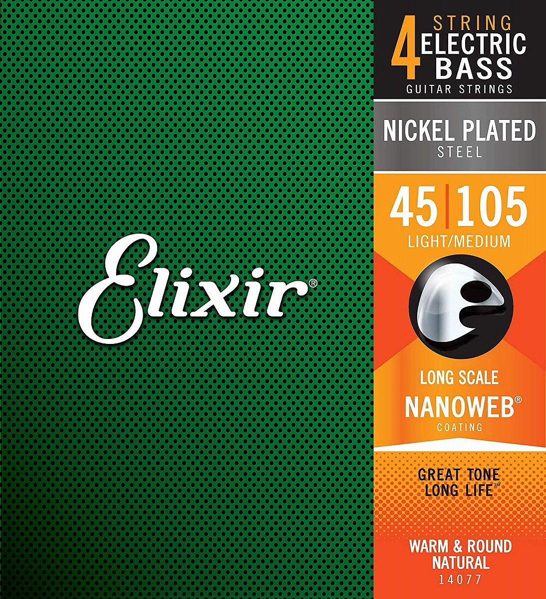 Elixir / NANOWEB #14077 Medium 45-105 Long Scale ベース弦 