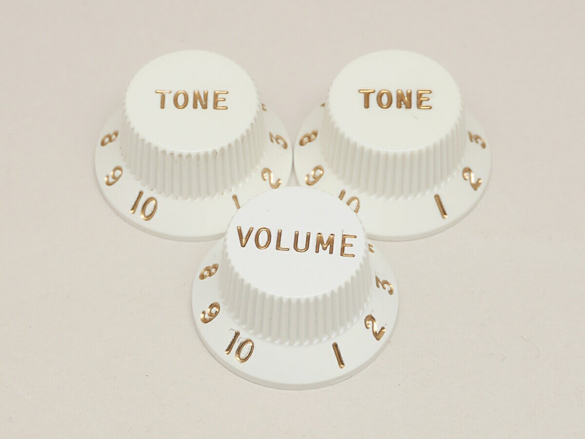 Fender USA / Vol ＆ Tone Knobs White 099-2035-000 ノブ3個セット フェンダー【池袋店】