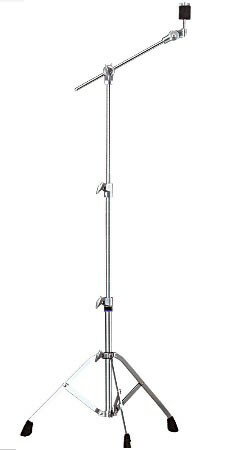 3脚レッグのリーズナブルなブームシンバルスタンドです。 CS655A 高さ調整幅 79〜162cm ティルター オフセット ビッグラバーフィート （ノーマルサイズ） レッグ形状 3脚（一重構造） 【主な特徴】●オフセットチルター オフセットチルターはパイプに平行に固定して収納でき、持ち運びの際に邪魔にならず、キズつきも防ぎます。●チルターメカニズム 精密なギアメカニズムにより、ブームアームの角度を正確に調整できます。ブームアームはウィングボルトで強力に固定でき、回転止めおよび位置決めのためのメモリークランプ付です。 ●スモールウィングナット採用のシンバル受けポリカーボン製のチルタースリーブがヘッドのボルトにしっかりと固定されます。分厚いフェルトではさむことで、シンバルに最適な安定性を与えます。またスモールウィングナットの採用により、シンバルカップを叩く際にスティックの邪魔になりません。 ●ブームシンバルホルダー ブームアームはメインパイプの中に収納でき、持ち運びに非常に便利です。 ●確実な締め付け ヤマハ独自のナイロンブッシングはきつく締め付けなくてもパイプをしっかりその位置に固定できます。ウィングボルトはスティールナットを介して締めるため、ネジ山破損に対して高い耐久性があります。