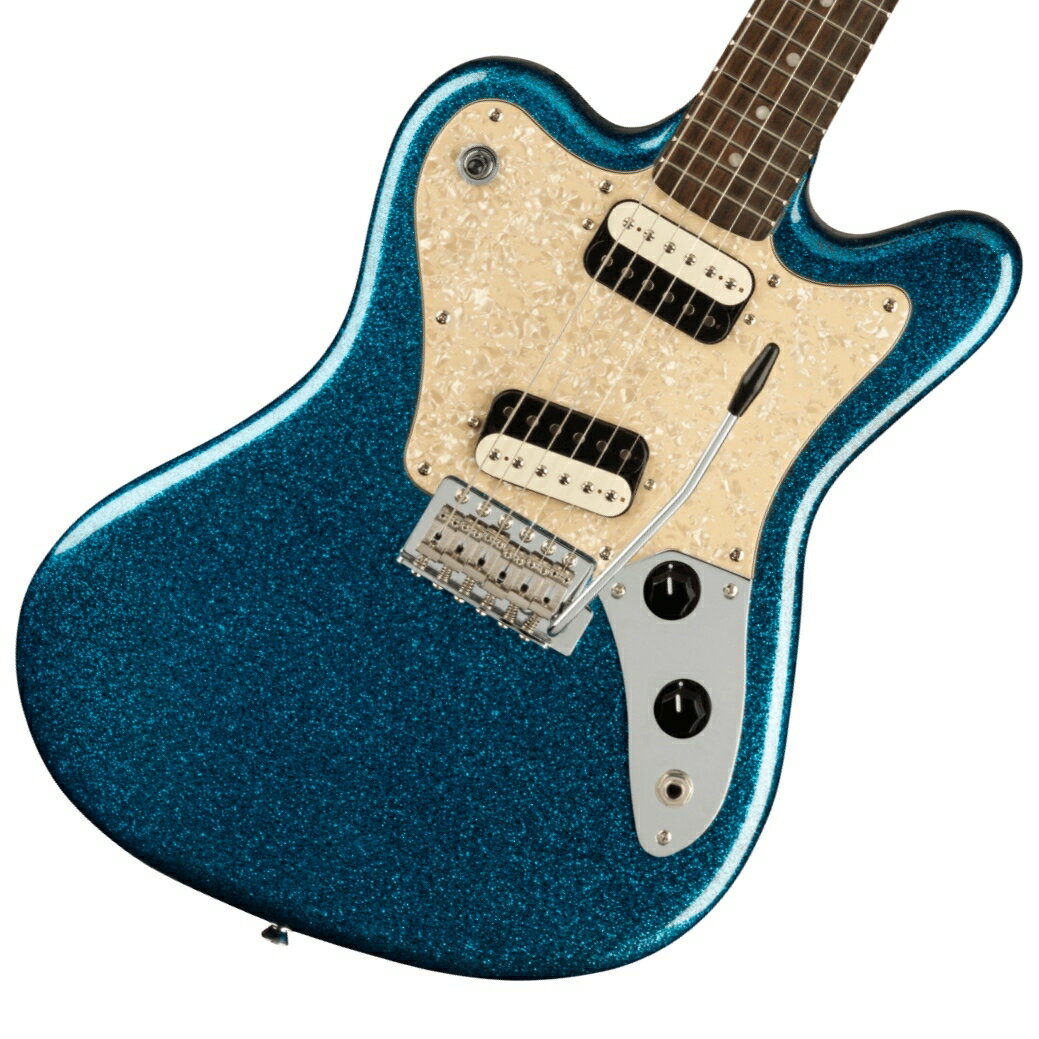 Squier by Fender / Paranormal Super-Sonic Laurel Fingerboard Pearloid Pickguard Blue Sparkle スクワイヤー フェンダー スーパーソニック ブルースパークル【渋谷店】【ソフトケース付属】