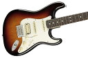 American Performer Stratocaster カリフォルニア州のコロナ工場で製造されるAmerican PerformerStratocaster HSS は、USA 製フェンダーならではのオーセンティックなトーンとフィーリングを提供し、DoubleTap(TM)ハムバッカーを搭載するなど、パフォーマンスにインスピレーションを与えるモダンスペックを随所にフィーチャーしています。 本モデルは、American Performer シリーズのために特別に開発された、リッチで表情豊かなトーンを奏でるYosemite (TM)シングルコイルピックアップと、DoubleTap ハムバッカーを搭載しています。特許出願中のピックアップデザインは、シングルコイルモード時のボリュームロスを防ぎ、両ピックアップのコンビネーションでダイナミックなサウンドを奏でます。Yosemite(TM)ピックアップは高出力を実現する面取りのないポールピースのスタッガード仕様となっており、ピックアップをシェラック溶液でポッティングすることでフィードバックを効果的に抑制します。 またAmerican Performer Stratocaster HSS はトーンを絞った際に低域も同時に適量アッテネートすることで音の濁りを防ぐGreasebucket (TM)トーンサーキットと、DoubleTap ハムバッカーを有効にするプッシュ／プルコントロールを搭載。9.5 インチラジアス指板のModern C シェイプネックには22 本のジャンボフレットを装備し、スムーズかつ正確なベンディングが行えます。 ■付属品：ギグケース、メーカー正規保証書、トレモロアーム 主な仕様 Body Material AlderBody Finish GlossBody Shape Stratocaster(R)Neck Material MapleNeck Finish Satin UrethaneNeck Shape Modern "C"Scale Length 25.5" (648 mm)Fingerboard Material RosewoodFingerboard Radius 9.5" (241 mm)Number of Frets 22Fret Size JumboNut Material Synthetic BoneNut Width 1.685" (42.8 mm)Position Inlays White DotsTruss Rod StandardTruss Rod Nut 1/8" American SeriesBridge Pickup DoubleTap(TM) HumbuckingMiddle Pickup Yosemite (TM) Single-Coil StratocasterNeck Pickup Yosemite(TM) Single-Coil StratocasterControls Master Volume, Tone 1. (Neck & Middle Pickup), Tone 2. Greasebucket (TM) Tone Circuit (Bridge Pickup)Switching 5-Position Blade: Postion 1. Bridge Humbucking Pickup; Position 2. Middle Pickup and Bridge Humbucking Pickup; Position 3. Middle Pickup; Position 4. Neck and Middle Pickup; Position 5. Neck PickupConfiguration HSSSpecial Electronics Push-Pull Pot On Tone 2 for Coil-SplitBridge 6-Saddle Vintage-Style Synchronized TremoloHardware Finish Nickel/Chrome ■保証:2年 ※画像はサンプルです。 複数のモールに掲載されているため、売却に伴う商品情報の削除は迅速を心掛けておりますが必ずしもリアルタイムではございませんので、ご注文後に万一売り切れとなっておりました際は誠に申し訳ございませんがご容赦くださいませ。