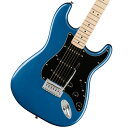 人気のAffinity Seriesがアップデートして新登場！ Squier Affinity Series Stratocasterは、伝統的なFenderファミリーへの入り口として、伝説的なデザインと典型的なトーンを備えたギターです。 このStratocasterは、薄くて軽量なボディ、スリムで快適な”C”シェイプネック、優れたアーミング奏法をサポートする2点支持トレモロブリッジ、スムーズで正確なチューニングを提供するスプリットシャフト付きシールドダイキャストチューニングマシンなど、プレイヤーフレンドリーな洗練された機能を備えています。 ジャンルを超えたサウンドバリエーションを実現する5ウェイスイッチングのSquier Single-Coil Stratocasterピックアップを3基搭載し、あらゆるステージであらゆるプレイヤーに寄り添うことができるモデルです。 ■付属品:ソフトケース、トレモロアーム、メーカー正規保証書※画像はサンプルです。 主な仕様 Body Material: Poplar Body Finish: Gloss Polyurethane Neck: Maple, “C” Shape Neck Finish: Satin Urethane with Gloss Urethane Headstock Face Fingerboard: Indian Laurel or Maple, 9.5” (241 mm) Frets: 21, Medium Jumbo Position Inlays: Black Dot (Maple), Pearloid Dot (Indian Laurel), Pearloid Dot (Maple) Nut (Material/Width): Synthetic Bone, 1.650” (42 mm) Tuning Machines: Sealed Die-Cast with Split Shafts Scale Length: 25.5” (648 mm) Bridge: 2-Point Synchronized Tremolo with Block Saddles Pickguard: 3-Ply Black (502), 3-Ply Mint Green (542), 3-Ply White (500, 505, 506), 4-ply Black Pearloid (506), 4-Ply Tortoiseshell (506), 4-Ply White Pearloid (557, 580) Pickups: Ceramic Single-Coil (Bridge), Ceramic Single-Coil (Middle), Ceramic Single-Coil (Neck) Pickup Switching: 5-Position Blade: Position 1. Bridge Pickup Position 2. Bridge and Middle Pickup Position 3. Middle Pickup Position 4. Middle and Neck Pickup Position 5. Neck Pickup Controls: Master Volume, Tone 1. (Neck/Middle Pickups), Tone 2. (Bridge Pickup) Control Knobs: Black Plastic (502, 506), White Plastic (500, 505, 506, 557, 580, 542) Hardware Finish: Chrome Strings: Nickel Plated Steel (.009-.042 Gauges) Case/Gig Bag: Softcase