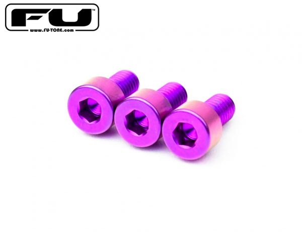 FU-TONE / Titanium Nut Clamping Screw Set 3個セット PURPLE【フロイドローズ・アップグレード・パーツ】【お取り寄せ商品】【渋谷店】