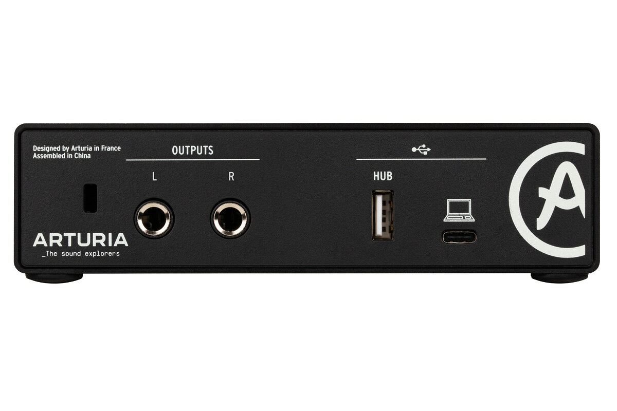 イシバシ楽器 17ShopsのArturia アートリア / MiniFuse 1 BK (ブラック) 1イン/2アウト USB-C オーディオインターフェイス 【横浜店】｜アングル2