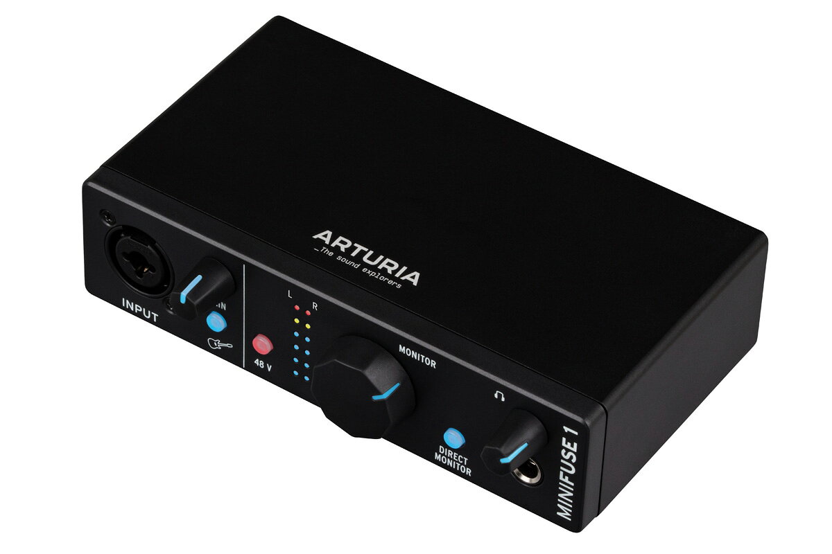 イシバシ楽器 17ShopsのArturia アートリア / MiniFuse 1 BK (ブラック) 1イン/2アウト USB-C オーディオインターフェイス 【横浜店】｜アングル3