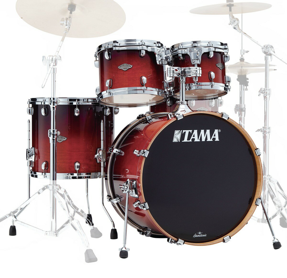 TAMA / Starclassic Performer 4点シェルキット MBS42S-DCF ダーク・チェリー・フェード ドラムセット《お取り寄せ商…