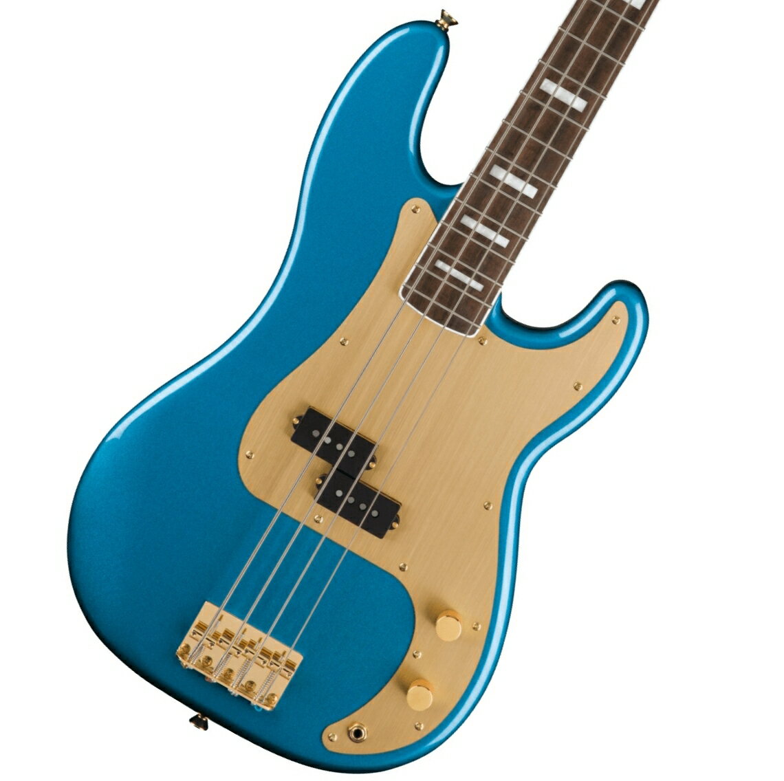 Squier / 40th Anniversary Precision Bass Gold Edition Laurel Fingerboard Gold Anodized Pickguard Lake Placid Blue《WEBSHOPクリアランスセール》