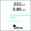 Gallistrings / NW032 - Single String Nickel Round Wound エレキギター用バラ弦 .032【イタリア製】【横浜店】
