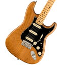 プロアマ問わず大人気のUSA製フェンダー、アメプロがパワーアップして登場！American Professional II Stratocaster HSSは、60年以上に渡る革新、インスピレーション、進化を経て、現代のプレイヤーの要求に応えます。高い人気を誇るDeep Cシェイプネックは、丁寧にエッジがロールオフされ、至高の演奏体験を約束する"Super-Natural"サテン仕上げが施されています。また新たに設計されたネックヒールを採用し、快適なフィーリングとハイポジションへの容易なアクセスを実現しました。新しいV-Mod II Stratocaster Single-Coilピックアップは、ベルのような輝きとウォームさを両立し、これまで以上に繊細で魅力的なサウンドを実現しています。Double Tapブリッジピックアップはパンチのあるトーンと、Push-Push式コントロールによりバランスの取れたシングルコイルトーンに瞬時に切り替え可能です。コールドロールド（冷間圧延成型式）スチールブロックを採用した2点支持トレモロは、サスティン、明瞭度、ハイエンドの煌びやかさを向上させています。American Professional II Stratocaster HSSの手に馴染む感覚とサウンドの多様性は、手に取り、耳にした瞬間、すぐにお分かりいただけることでしょう。プロの楽器の新たなスタンダードとなるような幅広い改良が、American Professional IIシリーズには詰め込まれています。主な仕様Body Material Roasted PineBody Finish Gloss UrethaneControl Aged White PlasticFingerboard MapleHardware Finish Nickel/ChromeNeck Finish “Super-Natural” Satin Urethane Finish on Back of Neck with Gloss Urethane Headstock FacePickguard 3-Ply BlackPosition Inlays Black DotNeck MapleNeck Shape Deep "C"Scale 25.5" (648 mm)Fingerboard Radius 9.5" (241 mm)Frets 22Frets Size Narrow TallNut BoneNut Width 1.685" (42.8 mm)Bridge Pickup V-Mod II Double Tap HumbuckingMiddle Pickup V-Mod II Single-Coil StratNeck Pickups V-Mod Single-Coil StratControls Master Volume, Tone 1. (Neck/Middle Pickups), Tone 2. (Bridge Pickup)Pickup Switching 5-Position Blade: Position 1. Bridge Pickup Position 2. Bridge and Middle Pickup Position 3. Middle Pickup Position 4. Middle and Neck Pickup Position 5. Neck PickupBridge 2-Point Synchronized Tremolo with Bent Steel Saddles, Pop-In Tremolo Arm and Cold-Rolled Steel BlockTuning Machines Fender Standard Cast/Sealed StaggeredStrings Fender USA 250L Nickel Plated Steel (.009-.042 Gauges), PN 0730250403Case/Gig Bag Deluxe Molded Case (Included)■付属品：トレモロアーム、レンチ、ハードケース、メーカー正規保証書■保証:2年※画像はサンプルです。複数のモールに掲載されているため、売却に伴う商品情報の削除は迅速を心掛けておりますが必ずしもリアルタイムではございませんので、ご注文後に万一売り切れとなっておりました際は誠に申し訳ございませんがご容赦くださいませ。