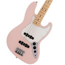 30インチスケールを採用した日本製ジュニアコレクション『ジャズベース』登場！ Made in Japan Junior Collection Jazz Bassは従来のFenderのルックスを纏いながら30インチスケール指板を採用した、これから楽器を始めるエントリープレイヤーや若年層への新しい選択肢の一つとなるベースです。 30インチスケール指板がコードを押さえやすさと押弦時の指への負担を軽減し、約94%にスケールダウンしたコンパクトなボディと新しいボディキャビティ設計により軽量化を実現することで、より高い演奏性を提供します。 搭載している新設計のJunior Collection Modified Single Coil Jazz Bassピックアップは、Jazz Bassならではの伸びやかでうねるようなトーンが得られます。 ヴィンテージタイプのチューナーとヴィンテージスタイルの4サドルブリッジにより、チューニングの安定性を確保しています。■付属品：ソフトケース、メーカー正規保証書※画像はサンプルです。 主な仕様 Body Material: Basswood Body Finish: Gloss Polyester, Satin Polyester Neck: Maple, Modern “C” Neck Finish: Satin Urethane Fingerboard: Maple, 9.5” (241 mm) Frets: 19, Narrow Tall Position Inlays: Black Dot (Maple), White Dot (Rosewood) Nut (Material/Width): Bone, 1.5” (38.1 mm) Tuning Machines: Vintage-Style Scale Length: 30” (762 mm) Bridge: 4-Saddle Vintage-Style Pickguard: 3-Ply Eggshell Pickups: Junior Collection Modified Single Coil Jazz Bass (Bridge), Junior Collection Modified Single Coil Jazz Bass (Neck) Pickup Switching: None Controls: Volume 1. (Middle Pickup), Volume 2. (Bridge Pickup), Master Tone Control Knobs: Black Plastic Hardware Finish: Nickel/Chrome Strings: Nickel Plated Steel (.045-.105 Gauges) Case/Gig Bag: Gig Bag