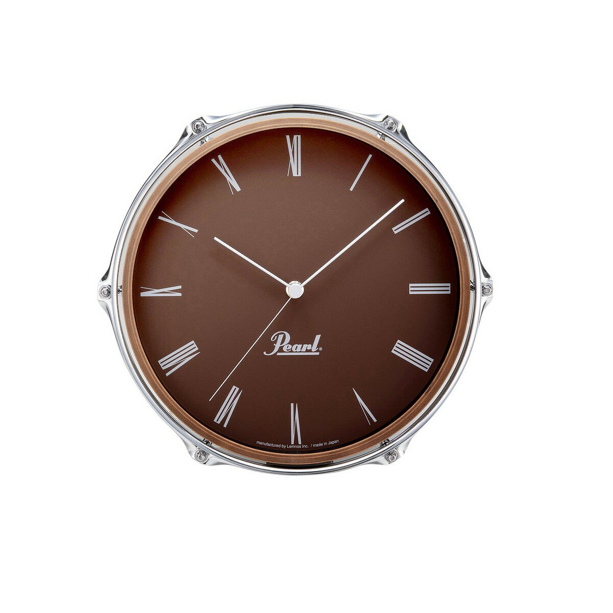 PEARL / Drum Style Clock POG-CLOCK #BR（ブラウン） パール 掛け時計《12/6発売・限定商品》