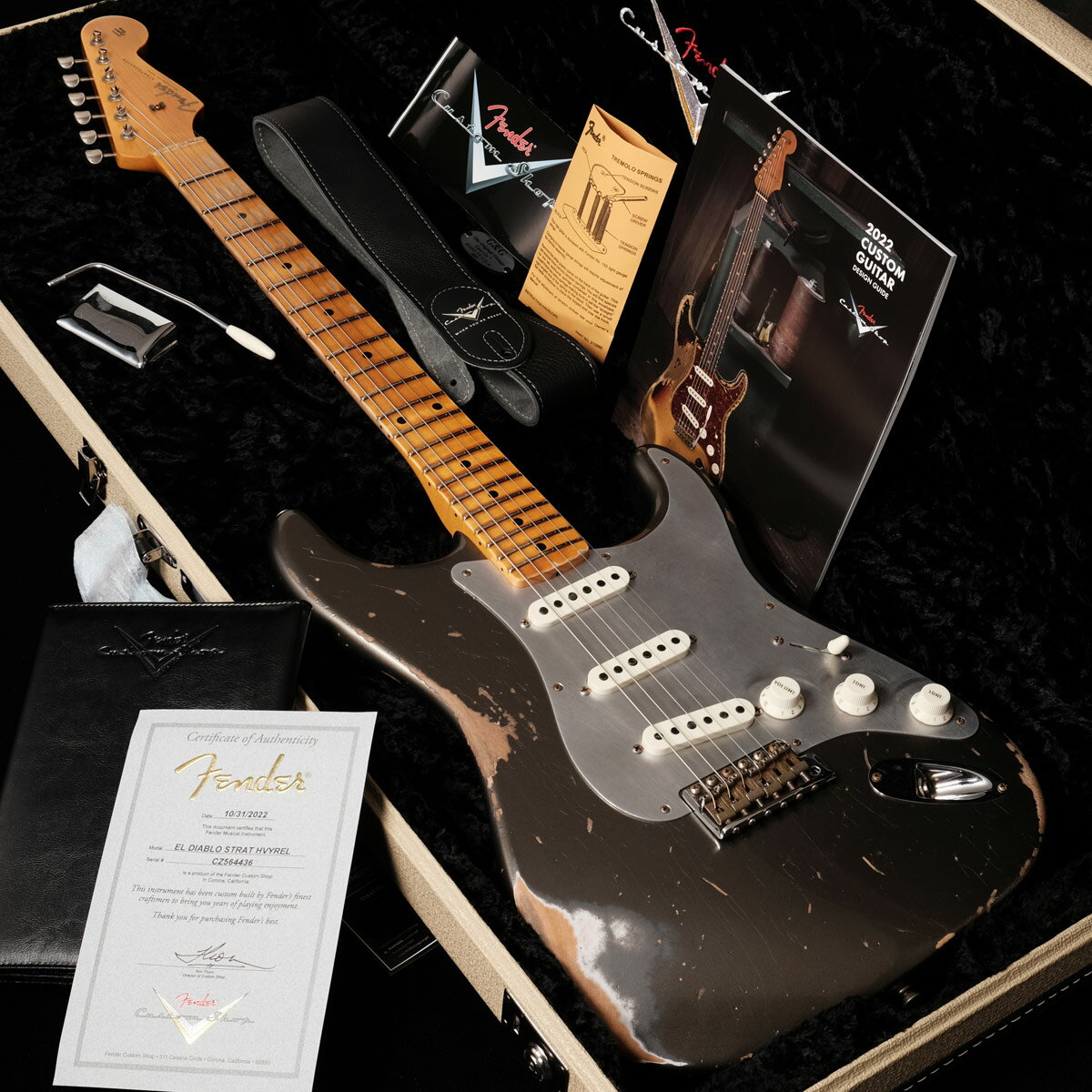 Fender Custom Shop / Limited Edition EL Diablo Stratocaster Heavy Relic Aged PewteryS/N CZ564436 zyaJXzylz