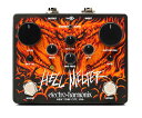 チェーンソー・ディストーション・ペダルをベースに、ディストーションを極限まで高めたモデル EHX Hell Melterは、カルト的な人気を誇るチェーンソー・ディストーション・ペダルをベースに、ディストーションを極限まで高めています。Hell Melterは、コントロールとトーン機能を拡張し、よりオープンなクリッピング・オプションに 切り替え、内部電圧をブーストしてヘッドルームを拡大し、コンプレッションを減らし、よりアタックすることで、ペダルのすでに迫力のあるサウンドを広げることを可能にしました。 究極のハイゲイン・トーンとして設計されたこの世界的に有名なディストーションの回路は、スウェーデンのEntombedのデスメタル・サウンドやMy Bloody Valentineのシューゲイズ・ウオッシュで知られていて、David Gilmourの機材にも搭載されています！ EHX Hell Melterのコントロール・セットには、ゲイン、レベル・コントロール、パラメトリックMIDSコントロールを備えたパワフルなアクティブEQが含まれており、汎用性が向上しています。ドライレベル・コントロールは、入力信号をブレンドすることで、ベースで使用する際の低音域を改善したり、他のディストーション・トーンをブレンドすることができます。 Boost フットスイッチは、入力ゲインブーストとボリュームブーストを行うもので、本体の内部で調整可能です。 Normal/Burnスイッチは、クラシックなチェーンソー・サウンドと、よりオープンなクリッピング・オプションを切り替えます。 ■Specification ●クラシックなヘビーメタル回路と拡張されたコントロール ●全体の出力レベルの増加 ●パラメトリックMIDSコントロールにより拡張されたアクティブEQ ●ノイズゲート、ドライレベル・コントロール ●NORMALモード/BURNモード ●フットスイッチで切替可能なブーストセクション ●独立したディストーションノブとレベルノブ ●JP9.6VDC-200アダプター付属 ※画像はサンプルです。