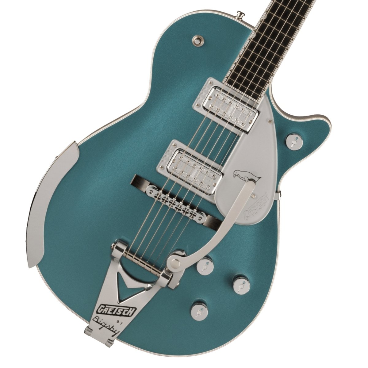 Gretsch / G6134T-140 LTD 140th Double Platinum Penguin with String-Thru Bigsby Ebony FB Two-Tone Stone Platinum/Pure Platinum