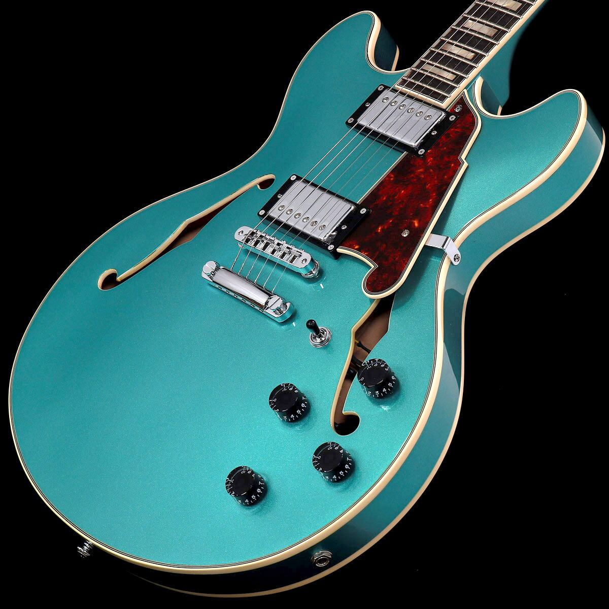 D'Angelico / Premier DC Ocean Turquoise セミアコ 