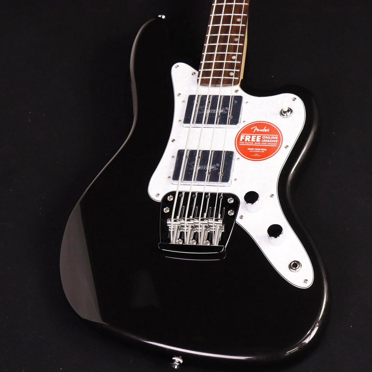 Squier by Fender / Paranormal Rascal Bass HH Laurel White Pearloid Pickguard Metallic Black ≪S/N:CYKD23006782≫ 【心斎橋店】